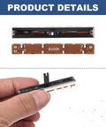 Five Pack Linear Slide Potentiometers 3 Pin B100K 60mm Length 45mm Travel With 5x15mm Handle Fader for mixing and tuning