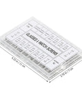 Glass screw and watch screw kit box part of Glasses Repair Kit With Tweezers Screwdriver Cleaning Cloth And Thousands Of Eyewear Screws For Quick Eyewear Fixes At Home Office Or On The Go A Portable Complete Maintenance Set For Glasses And Sunglasses