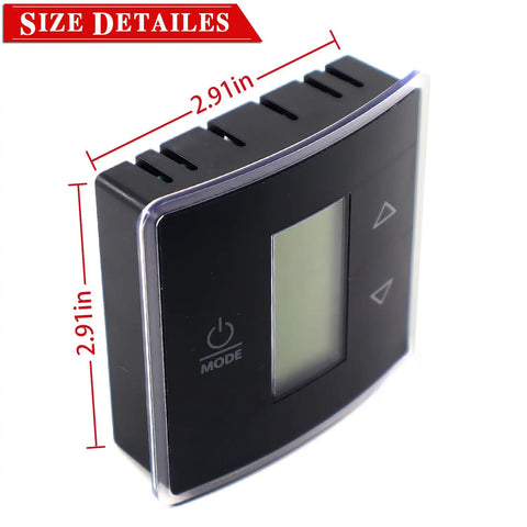 RV Wall Thermostat And Relay Box For Heat And Cool Control No Fuss Replacement Part For Camper Air Conditioners With Easy To Read LCD Display