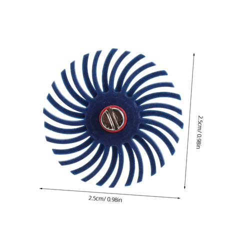 Ipetboom Inch Radial Bristle Disc Polishing Wheel With 3Mm Shank For Rotary Tools, 2.5cm diameter for precision sanding.