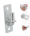 Set Of Four Heavy Duty Wall Mount Fence Gate Hinges Built Tough As Nails For Smooth Gate Action With Reliable Half Inch Hole Plates And No Sweat Setup For Any Yard Project, featuring a zinc coated hinge.