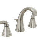 Parkwood No-Fuss Two-Handle Lavatory Faucet, Widespread Brushed Nickel, 3-Hole Install for 6-16 in, ADA Compliant