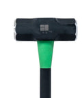 16 Lb Sledge Hammer With Beefy Heavy Duty Build, No Slip H Grip Handle, Fiberglass Core, Epoxy Sealed Head front view
