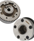 Pro Grade VVT Cam Sprocket And Timing Phaser Kit For 2011-2017 Nissan Juke showing detailed gears and mounting holes.