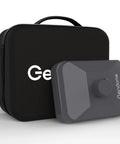 High Capacity 288Wh LiFePO4 Portable Power Station With Stand And Carry Case shown with black protective case