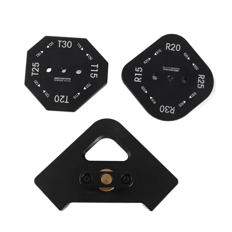 Heavy Duty Aluminum Alloy Router Templates And Corner Radius Jig With Quick Clamp Woodworking Edge Trimming Fixture, includes various corner plates.