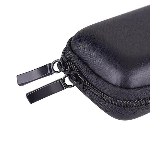 Close-up view of Heavy Duty Eva Travel Organizer Case For Fountain Pens Stylus Pencils And Tech Gear featuring dual zippers and textured surface.