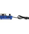 Side view of Pro Grade Electric Solder Pot 150W 110V with 50mm titanium solder bath plate and power cord, 500g capacity.