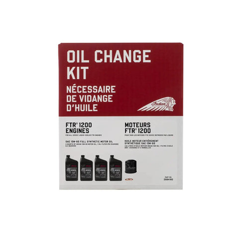 Box of Motorcycle Oil Change Kit For Scout 60 And 69 Cu In Liquid Cooled Engines With 4 Quarts 15W60 Full Synthetic Oil