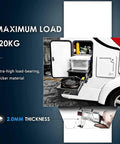Heavy Duty Drawer Slides 53mm with ball bearings mounted in a kitchen setup demonstrating 120kg load capacity, 350mm length.