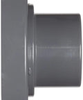 Heavy Duty PVC Pipe Fitting With Van Stone Flange One And One Half Inch Socket Class 150 Schedule 80 Gray For Plumbing Systems Built To Last And Resistant To Corrosion Up To 140 Degrees Fahrenheit side view
