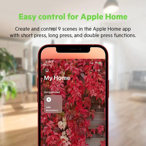 Stage Scene Smart Remote For Apple HomeKit With Thread Dope Easy Control Of Smart Lights And Switches Create Scenes And Automations Quick Access Across Your Home displayed on a smartphone screen