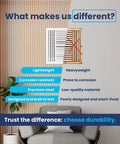 Comparison of lightweight, corrosion-resistant 12x12 Aluminum Four Way Air Flow HVAC Vent Cover and a heavy, rust-prone alternative.