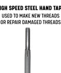 One Quarter Inch Twenty UNC High Speed Steel Bottoming Tap For Metal Tapping And Thread Repair, Hand Tap For Through Holes