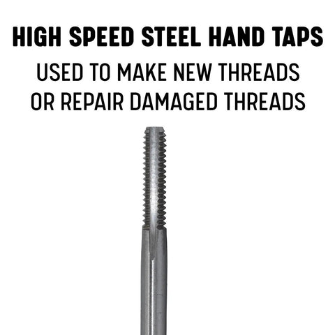 One Quarter Inch Twenty UNC High Speed Steel Bottoming Tap For Metal Tapping And Thread Repair, Hand Tap For Through Holes