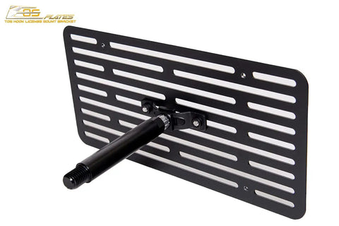 BMW G26 I4 Front Bumper License Plate Relocator Tow Hook Mount Bracket Version 2 Easy Install For 2022 Present Models Anodized Finish