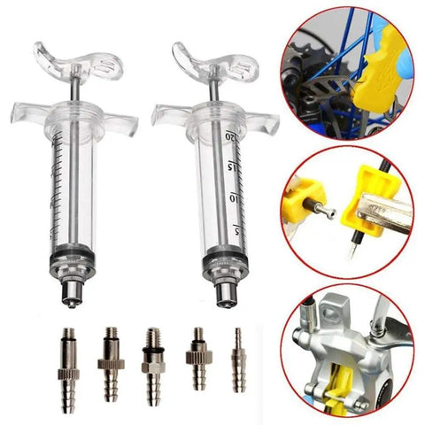 Universal DOT Hydraulic Brake Bleed Kit For Sram Guide Code Avid Juicy Elixir Ultimate Hayes Quad Disc Brakes Without Oil All Series Compatible R1 RX K18 K24 ORO Bleeder Tool For Easy Bike Maintenance