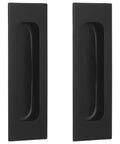 Two Pack Black Recessed Door Pull Handles For Cabinets, Drawers, Sliding Doors, Wardrobes, And Furniture Hardware