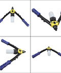 13 Inch Manual Blind Rivet Gun Kit With 210 Rivets In Five Sizes 2.4mm To 6.4mm For A Heavy Duty Workhorse Riveting At Home Or On The Job Easy To Use And Durable, manual rivet gun