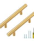 Gold Cabinet Handles Set 30 Pack 5 Inch Brushed Gold Kitchen Cabinet Pulls With 3 Inch Hole Center Brushed Brass Drawer Pulls