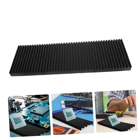 Black Antistatic Bar Rack Organizer For Circuit Boards With Grounding Tape Wrist Strap ESD Safe Storage Space Saving Multi Board Organizer Kit For Tech DIYs And Pro Workflows