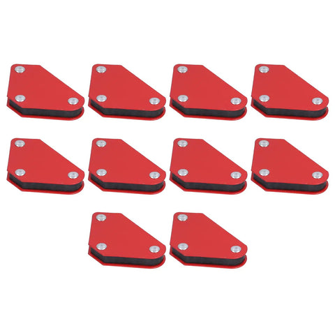 Super Cool Mtlavishness Welding Magnet Set With 10 Pcs Multi Angle Fixed Soldering Tools Featuring 45 90 And 135 Degree Angles in red.