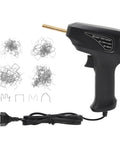 50W Plastic Welder For Car Bumper And Plastic Repair Kit With Ergonomic Handle Clamp And 4 Flat Nail Types Plus 200 Pcs Of Nails