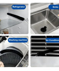 Set Of 2 Dryer Vent Cleaner Tools With 4.5 Inch Handle, 27 Inch Flexible Stainless Steel Shaft And 22.5 Inch Bristles, Quick Lint Remover For Dryers, Fridge Coils, AC Units, And Hard To Reach Spots. Used in refrigerator, sink, washer, and AC vents.