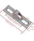 Sliding Door Keepers For Glass Doors 2 Pack Zinc Alloy Lock Keepers With Mounting Screws Rust Resistant Durable