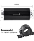 Inline Fuel Filter 100 Micron With 6AN 8AN 10AN Adapters And Bracket Clamp 50mm Universal Fit For Cars Trucks And More Make Your Ride Clean Aluminum Alloy Body With Stainless Steel Filter Element