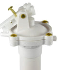 Complete Toilet Repair Kit With Fill Valve Flapper Rod And Float Replacement For Leaky Toilets close-up of fill valve