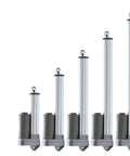 Selection of 12V Waterproof Linear Actuator With Heavy Duty Push Pull Rod for smooth automation in various sizes.