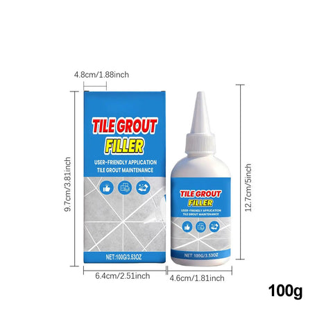 Fix Ceramic Gaps Fast With Heavy Duty Tile Filler Cream, 100g Waterproof Quick Dry Paste product image front view