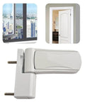 Heavy Duty Aluminum Door Hinge With Hydraulic Silent Buffer And Foolproof 3D Alignment For Slick Zero Friction Swing on a door.