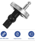 Sturdy Right Angle Toilet Seat Hinge Fixings Quick Release Hinges Fittings Rubber Fix Blind Hole Expanding Cover Bracket