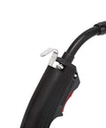 Close-up of a black 10 Foot MIG Weld Gun Torch Stinger Replacement For Chicago Electric MIG Welder 100A with nozzle and trigger.