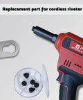 Top Shelf Rivet Gun Retention Nose Pieces 5 Pack With Dead On Sizing For Fast Aluminum And Steel Fixes No Sweat Compatibility Drops Right In For Cordless Rivet Tool Kits And Milwaukee 2550 with cordless riveter and black tips