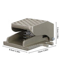 Pneumatic Foot Pedal Air Valve Switch With High Sensitivity And Precise Foot Operation For Industrial Environments And Factories, Rock Solid Heavy Duty Metal Foot Controller For Reliable Hands Free Control In Workshops, 10x8.4x5.3cm