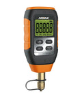 Micron Vacuum Gauge For HVAC With Digital Readout And Level Alarm NMV1 Leakage Warnings Large Backlit Display Pirani Sensor Pro Grade Vacuum Tool For Reliable Leak Detection And HVAC Pros, front view