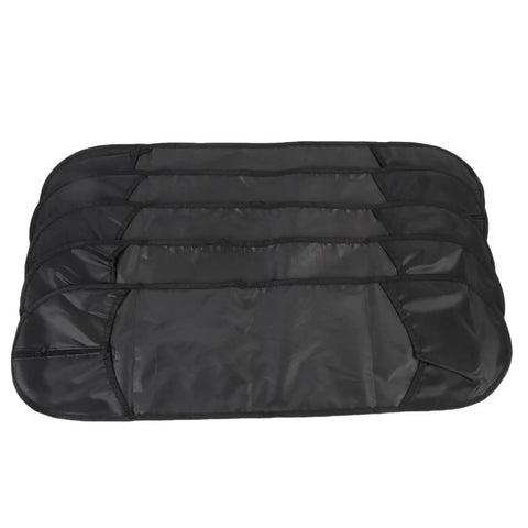 Thickened-Lining Waterproof Skateboard Bag Backpack With Front Zip Quick Access, watertight polyester travel case shown folded in 5-pack set