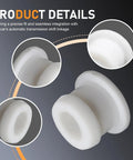 Close-up details of 2 Pack Shifter Cable Bushing Kit For Ford Focus MK Automatic Transmission Shift Linkage Replacement DG9Z-7K340-A White Durable Build No Fuss Install OEM Grade Fit Keeps Shifts Precise Long Lasting Performance