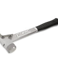 AL-PRO Forged Aircraft Aluminum Framing Hammer 14 Oz Straight Rip Claw With Milled Face and Shock Reduction Grip