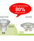 Rugged Waterproof PAR36 LED Landscape Bulb Kit 9W 900LM 3000K Warm White 12V AC DC 4 Pack with savings vs 50W halogen bulb.