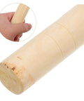 Close-up of wooden grip on Multipurpose Long Handled Sickle For Gardening With Manganese Steel Blade And Wooden Grip Ergonomic Weeding