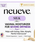 Silk Vaginal Moisturizer for Menopause Relief That Keeps You Comfy, Long-Lasting Hydration for Women Over 55, Phase 1 8 Count