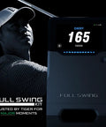 Golf Launch Monitor And Simulator Kit With 16 Data Points And 5D AI Radar display showing carry distance of 165 yards