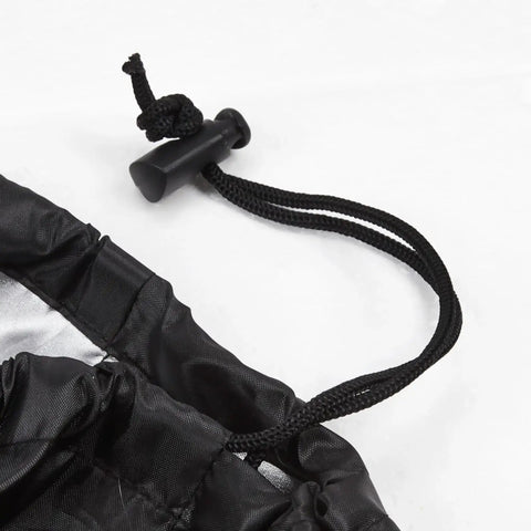 Drawstring detail of Waterproof 2 Seater Outdoor Bench Cover For Patio Garden Furniture, Built To Last Sofa Chair Cover