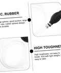 Manual Fuel Transfer Pump With One Way Siphon For Gas And Diesel Easy Hand Pump For Cars And Equipment Backflow Oil Absorber Portable Safe Fuel Transfer No Mess Quick Fill Reliable Hand Siphon Pump PVC and rubber bulb with clear hose