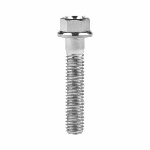 Titanium Flange Bolts M6x30mm for Motorcycles Four Pack Grade 5 6Al4V lightweight high strength bolt with 11mm flange head