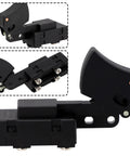 Heavy Duty Trigger Switch Replacement For Worm Drive Electric Saw And Power Tools, black toggle assembly with four terminal design.